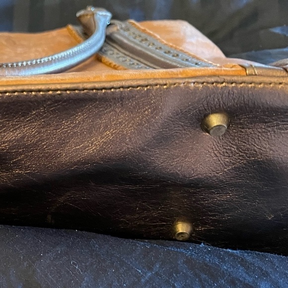 Junior Drake leather tote bag, used twice, good condition! Reinforced feet - Picture 6 of 13